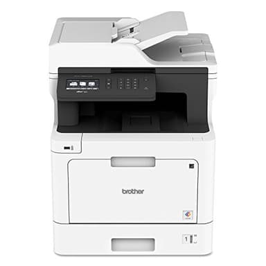 Brother Color Laser Printer, White Multifunction Printer, White, MFC-L8610CDW, Wireless Networking, Automatic Duplex Printing, Mobile Printing and Scanning, Works with Alexa