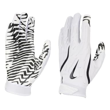 Nike Superbad 7.0 Football Gloves (White| White | Black, Large)