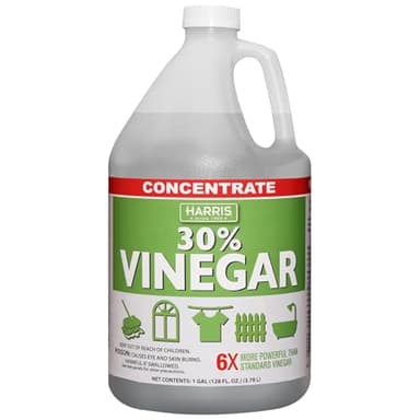 Harris 30% Extra Strength Concentrated Vinegar for Home Cleaning and Outdoor Use, 1 Gallon
