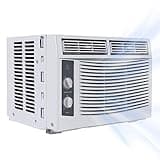 5000 BTU Window Air Conditioner, Mechanical Control AC Unit with Easy Install Kit, 2 Cooling/Fan Speeds, 2-Way Air Direction, Auto Restart, Cools Rooms Up to 150 Sq.Ft