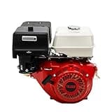 Fenjidrop 15HP 4 Stroke Gas Engine, 420CC OGV Vertical Shaft Engine Motor, Single Cylinder Air Cooling Pull Start Gasoline Engine,Fit for Go Kart,Water Pumps,Garden Tool