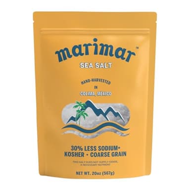 Marimar Sea Salt, Naturally Low Sodium, Coarse Grain, Kosher, 20oz