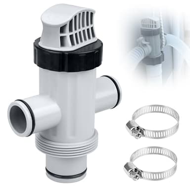 Pool Hose Plunger Valve for Intex Above Ground Pool and Pool Pump, Above Ground Swimming Pool Accessories 11872 Dual Split Hose Plunger Valve Replacement Parts for Intex Filter Circulation System