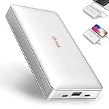 iDiskk App-le Mfi Certified 2TB External Hard Drive for iPhone 15 & 16, iPad, Android Phones, Mac - Backup Photos, Videos & Files, 10000mAh Power Bank