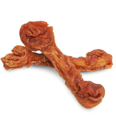 PAWUP Turkey Dog Treats, Turkey Wrapped Beef Tendon, Rawhide Free, Bone-Shaped Sticks Turkey Treats for Medium & Large Dogs (36 g/Stick, 2 Count)
