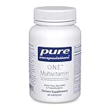 Pure Encapsulations O.N.E. Multivitamin - Once Daily Multivitamin with Antioxidant Complex Metafolin, CoQ10, and Lutein to Support Vision, Cognitive Function, and Cellular Health* - 60 Capsules