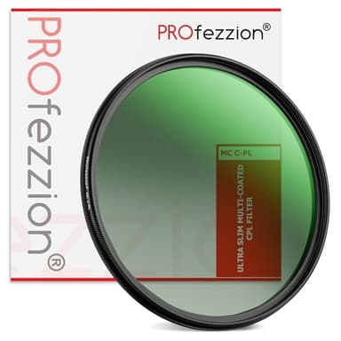PROfezzion 40.5mm CPL Filter, Lens Polarizing Filter for Sony ZV-E10 II ZVE10 ZV-1F ZV1F A6700 A6500 A6400 A6300 A6100 A6000 ZV-E1 ZVE1 A7C A7CII with Sony E 16-50mm Kit Lens or FE 28-60mm Kit Lens