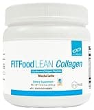 XYMOGEN FIT Food Collagen - Bovine Collagen Peptides Powder with HMB + Vitamin D3-15g Collagen Protein to Support Muscle Recovery & Collagen Production - Mocha Latte (13.83 oz)