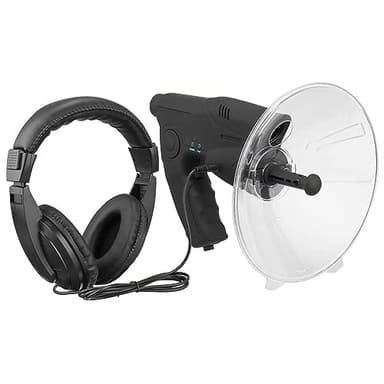 Bionic Ear Parabolic Microphone - Long Range 300FT Listening Device for Bird Recording & Observing - Sound Amplifier Telescope