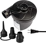 Electric Air Pump for Inflatables - Air Mattress Pump for Bed - Portable Quick Fill Inflator Deflator for Inflatable Airbed,Blow up Pool, Raft, Boat, Floats, Toy, Swimming Rings (AC 110 Volt 130W)