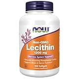 NOW Foods Supplements, Lecithin 1200 mg with naturally occurring Phosphatidyl Choline, 100 Softgels