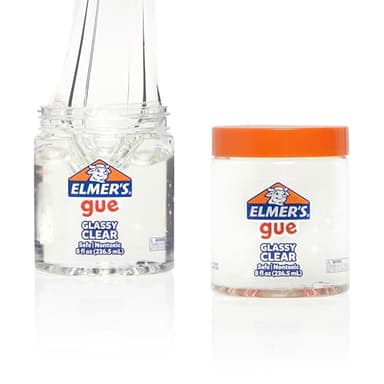 Elmer's Gue Pre Made Slime, Glassy Clear Slime, Great for Mixing in Add-ins, 2 Count