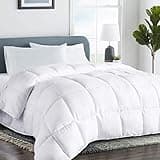 COHOME King Size Cooling Comforter - Down Alternative Duvet Insert with Anti-Clump Tech & 8 Tabs, All-Season Reversible Luxury Hotel Bedding - Gifts for Women/Men, White 90x102 inches