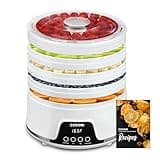 COSORI Food Dehydrator Machine for Jerky, 5 Trays with 165°F Temperature Control and 48H Timer, 350W Dryer for Fruit, Herbs, Meat, Veggies and Dog Treats, 50-Recipes Book Included