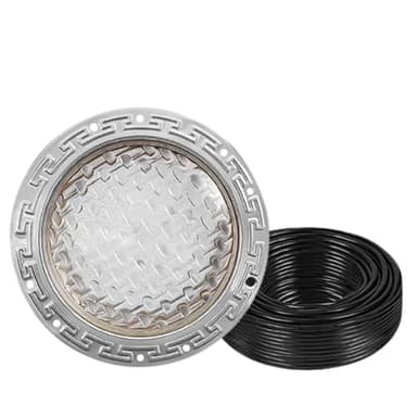 Life-Bulb - 10 Inch Intelli Color Pool Light for Inground Pool - 120V - 100 Ft Cord - Swimming Pool Light Fixture, LED Lights - Replacement for Pentair IntelliBrite 5G - Lifetime Replacement Program