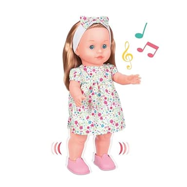 Mother Love Walking Dolls,16 Inches Interactive Baby Dolls, Baby Dolls with Hair, Singing and Walking Dolls for Girls,for 3+ Year Old Girls Gifts