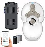 Smart WiFi Universal Ceiling Fan Remote Control Kit with Learning Setting, 3- Speed Light Dimmer Controller Works with Alexa Google Phone APP Control, Compatible with Hunter Hampton Bay Harbor Breeze