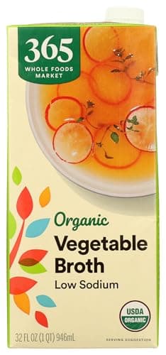 365 by Whole Foods Market, Organic Low Sodium Vegetable Broth, 32 Fl Oz