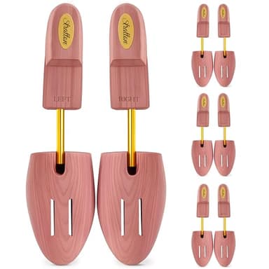 Stratton Cedar Shoe Tree - Shoe Trees for Men & Women, Sneakers, Widener & Shaper | GROWN IN USA (Medium (Fits Shoe Sizes 9-10), 4 PACK)