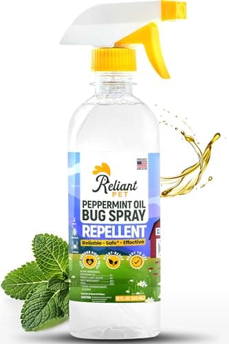 Reliant Pet - Peppermint Oil Spray for Bugs - 16oz - Insect and Pest Control Spray - Pet Friendly Bug Spray Safe for Kids and Pets - Made in USA - Ant, Spider, and Roach Spray Indoor