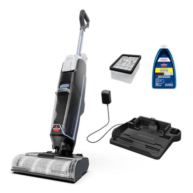 BISSELL CrossWave Edge Cordless Wet Dry Vacuum with Edge Cleaning, Tangle-Free Pet Hair Brush Roll, FreshStart Filter, and Storage & Rinse Tray Included, 4329F