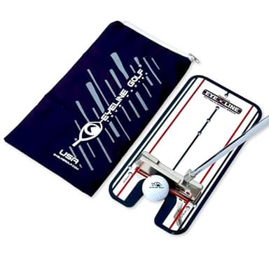 EyeLine Golf Putting Mirror, Alignment Training Aid Used by Tour Pros for Consistent Setup, Check Eyes-Shoulders-Putter Face for Improved Accuracy, Indoor-Outdoor (Putting Alignment Miror)