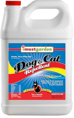 IMUSTGARDEN Dog and Cat Repellent: All Natural Spray to Stop Chewing and Repel from Yards, Plants, and Gardens – 1 Gallon Ready-to-Use