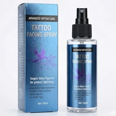 Tattoo Remover Spray, Safe & Effective Fading Spray for Old & Unwanted Tattoos, Natural Strength Formula, Supports Skin Recovery, Easy to Use, 4 Fl Oz