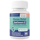 WELMATE Mucus Relief | Guaifenesin 1200 Mg Maximum Strength | 100 Count Extended-Release Bi-Layer Tablets