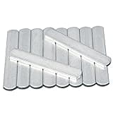PXRJE Weighted Vest Steel Plates Adjustable Rustproof Strength Training Weight Long Steel Plate w/Round Head for Loading Leg Guards Weighted Vest(Size:8 PCS)