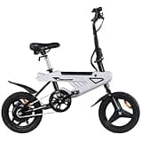 VDL Electric Bike 500W Peak Motor, 20 mph Folding Ebike, 14'' With Removable Fast-Charging Battery, Mini E Bikes for Adults and Teens