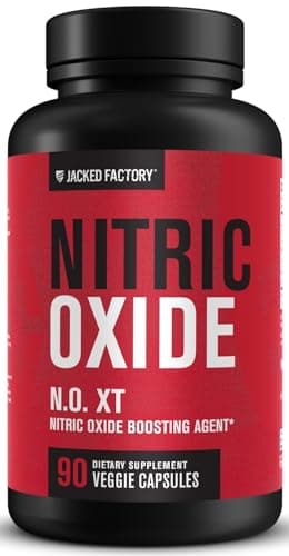 Jacked Factory N.O. XT Nitric Oxide Supplements for Men w/Nitrosigine L Arginine L Citrulline Supplement for Muscle Pumps & Vascularity - Pre Workout Nitric Oxide Booster & Muscle Builder - 90 Caps