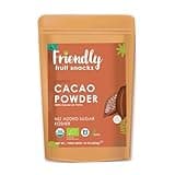 Friendly |Organic Ecuadorian Cacao Powder |16 oz; (1 LB)| Organic, Unsweetened, Vegan, NON GMO, Superfoods, Kosher.
