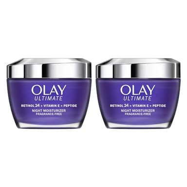 Olay Ultimate Retinol 24 + Vitamin E + Peptide Night Moisturizer (1.7 Oz, 2 Pk)