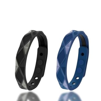 Easkite Anti Static Wrist Strap,Adjustable Anti Static Wristband Improve Sleep,Balance Winter Electrostatic Removal Bracelet Elimination Discharge for Men and Woman 2Pack