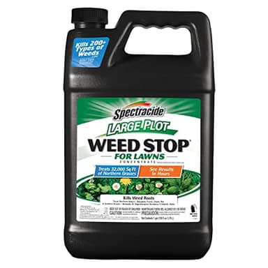 Spectracide Large Plot Weed Stop for Lawns Concentrate, 1 Gallon, Kills More Than 200 Types of Weeds as Listed
