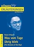 Was vom Tage übrig blieb - The Remains of the Day von Kazuo Ishiguro.