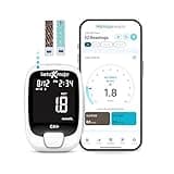 KETO-MOJO GK+ Bluetooth Glucose & Ketone Testing Kit + Free APP for Ketosis & Diabetes Management. 20 Blood Test Strips (10 Each), Meter, 20 Lancets, Lancing Device, and Control Solutions