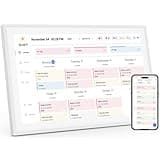 21.5 Inch Digital Calendar, Smart Electronic Calendar Planner & Chore Chart, IPS FHD 1920x1080 Wall Touch Screen Display for Family Schedules, Desk Stand Included, Wall Mountable - Share Photos/Videos