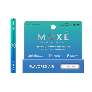 MOXE Natural Menthol Air Inhaler | Non Electric Long-Lasting Flavored Air Refreshing Support | Oral Fixation Menthol Essential Oils, Craving Relief
