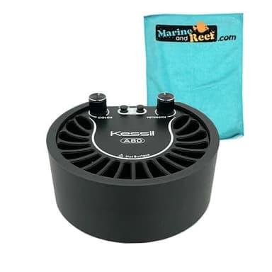 Kessil A80 Tuna Blue LED Aquarium Light, Light Shade & Towel Bundle (3 Items)