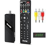 2025 Upgraded Digital Converter Box for TV, OWERSLYN Invisible ATSC Cabal Box with TV Tuner, DVR Recording & Playback, USB Media Player, HDMI/AV Output 1080P, Timer, Set Top Box, 2in 1 Remote