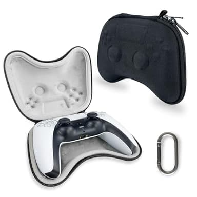 Tiswelll Carrying Case for PS5/PS5 Pro/PS4 DualSense Wireless Controller, Hard Shell Protective Cover for Playstation 5 Controller, Fall-proof and Durable Storage Travel Case