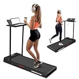 AoraPulse Foldable Treadmills for Home, 3.0HP Under Desk Treadmill, Folding Compact Small Running Treadmill with 12 Preset Programs LED Display, Desk Treadmill for Office with 320 LBS Capacity