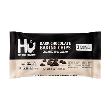 Hu Dark Chocolate Baking Chips, Organic 65% Cacao, 7oz
