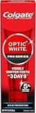 Colgate Optic White Pro Series Whitening Toothpaste with 5% Hydrogen Peroxide, Stain Prevention, 3 Oz Tube