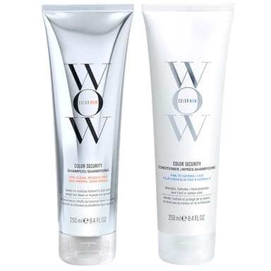 COLOR WOW Dream Clean Duo - 100% clean, sulfate-free COLOR SECURITY SHAMPOO and weightless COLOR SECURITY CONDITIONER- for Fine to Normal Hair| Achieve Super Glossy, Hydrated Hair