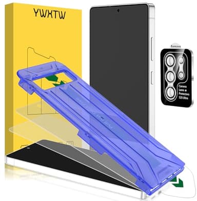 YWXTW 2 Pack Matte Screen Protector for Samsung Galaxy S25 Ultra + 1 Set Camera Lens Protector, [Smooth as Silk] [Fingerprint Unlocking] Anti Glare Anti Fingerprint Tempered Glass Screen Protector, Bubble Free