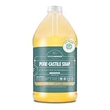 WHOLENATURALS Pure Castile Soap Liquid, EWG Verified & Certified Palm Oil Free Unscented, Natural, Mild & Gentle Non-gmo & Vegan - Organic Body Wash, Laundry, Pet/Dog and Baby Soap - 64 Fl Oz