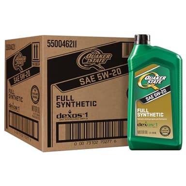 Quaker State Full Synthetic 5W-20 Motor Oil, 1 Quart (6 Pack)